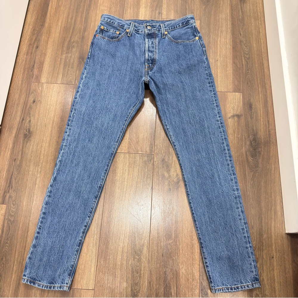 Levi's Jeans 501 Skinny 100% cotton Blue Slim Straight Women’s size 29x30
